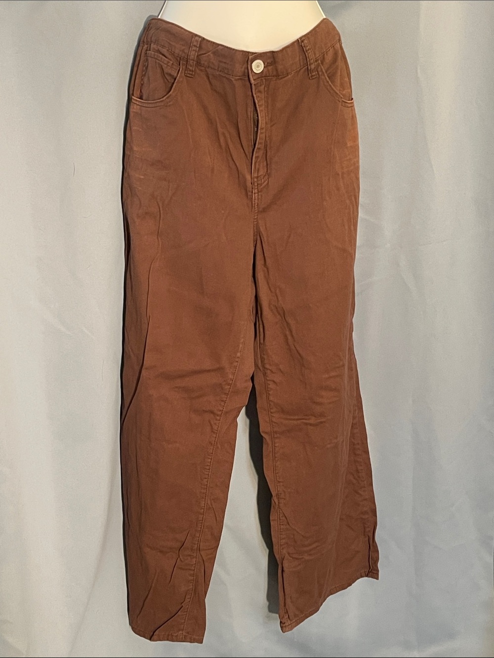 SO Men's Brown Straight-Leg Chinos